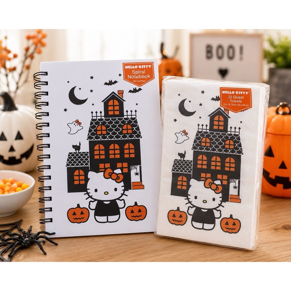 Hello Kitty Halloween Notebook & Guest Towels Napkins Set Sanrio SA440 2024